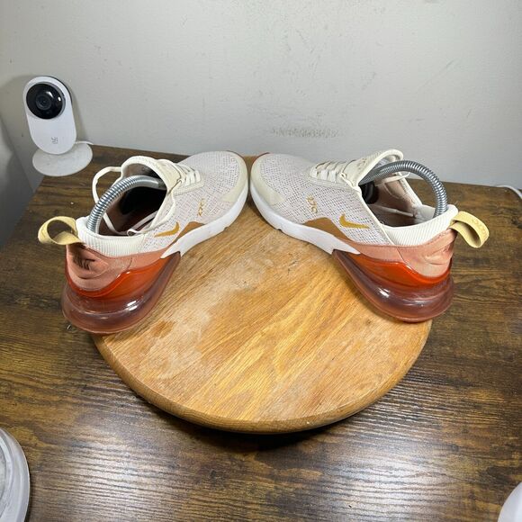 Nike Air Max 270 Light Cream Terra Blush Gold Shoes Women's Size 7.5 AH6789-203 - Picture 5 of 8